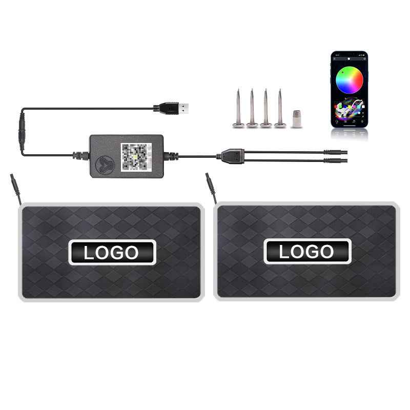 APP Bluetooth RGB Car Floor Mat Ambient Light with Voice Control