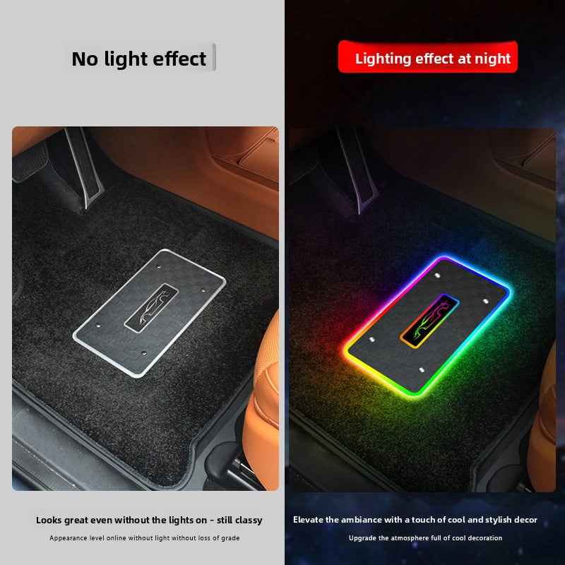 APP Bluetooth RGB Car Floor Mat Ambient Light with Voice Control
