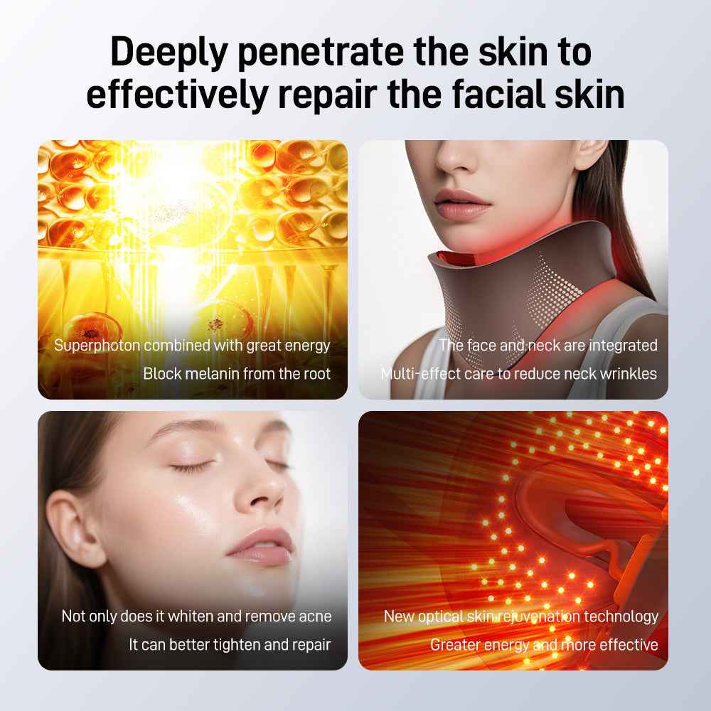 Red Light Therapy Face Mask with 4 Modes for Skin Rejuvenation