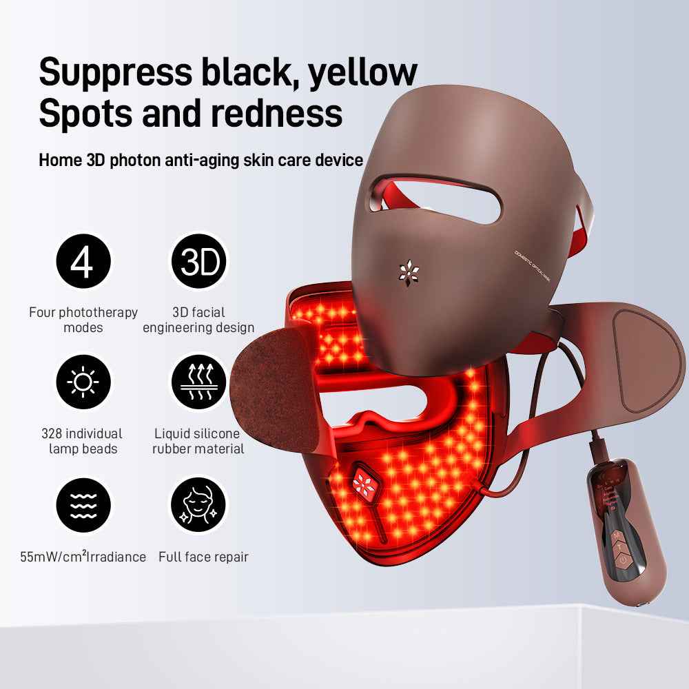 Red Light Therapy Face Mask with 4 Modes for Skin Rejuvenation