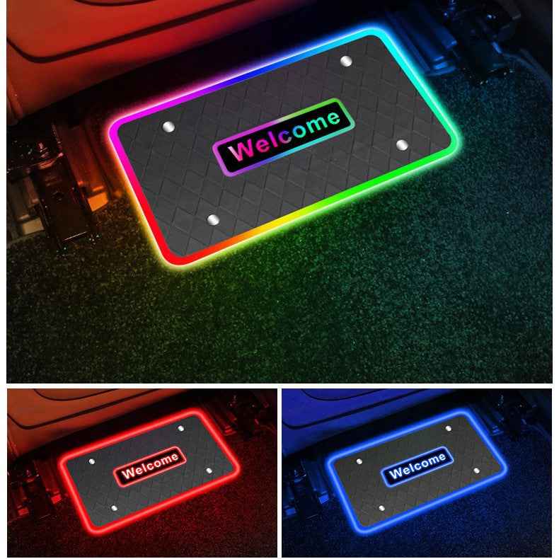 APP Bluetooth RGB Car Floor Mat Ambient Light with Voice Control