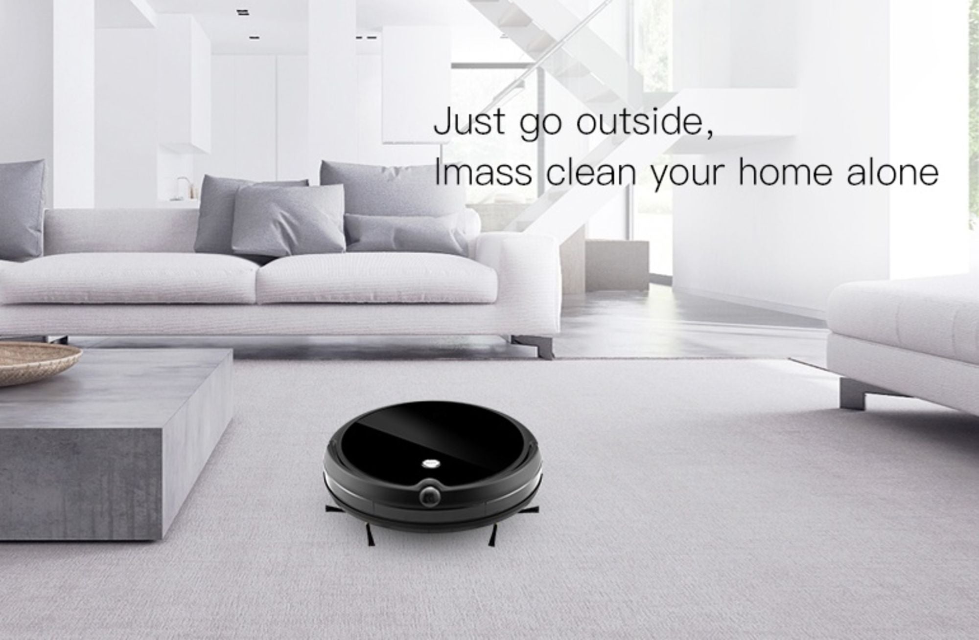 iMass Robot Vacuum Cleaner Mop Wi-Fi App & Live Video Calling Communication Recording Monitor - JM Variety Store