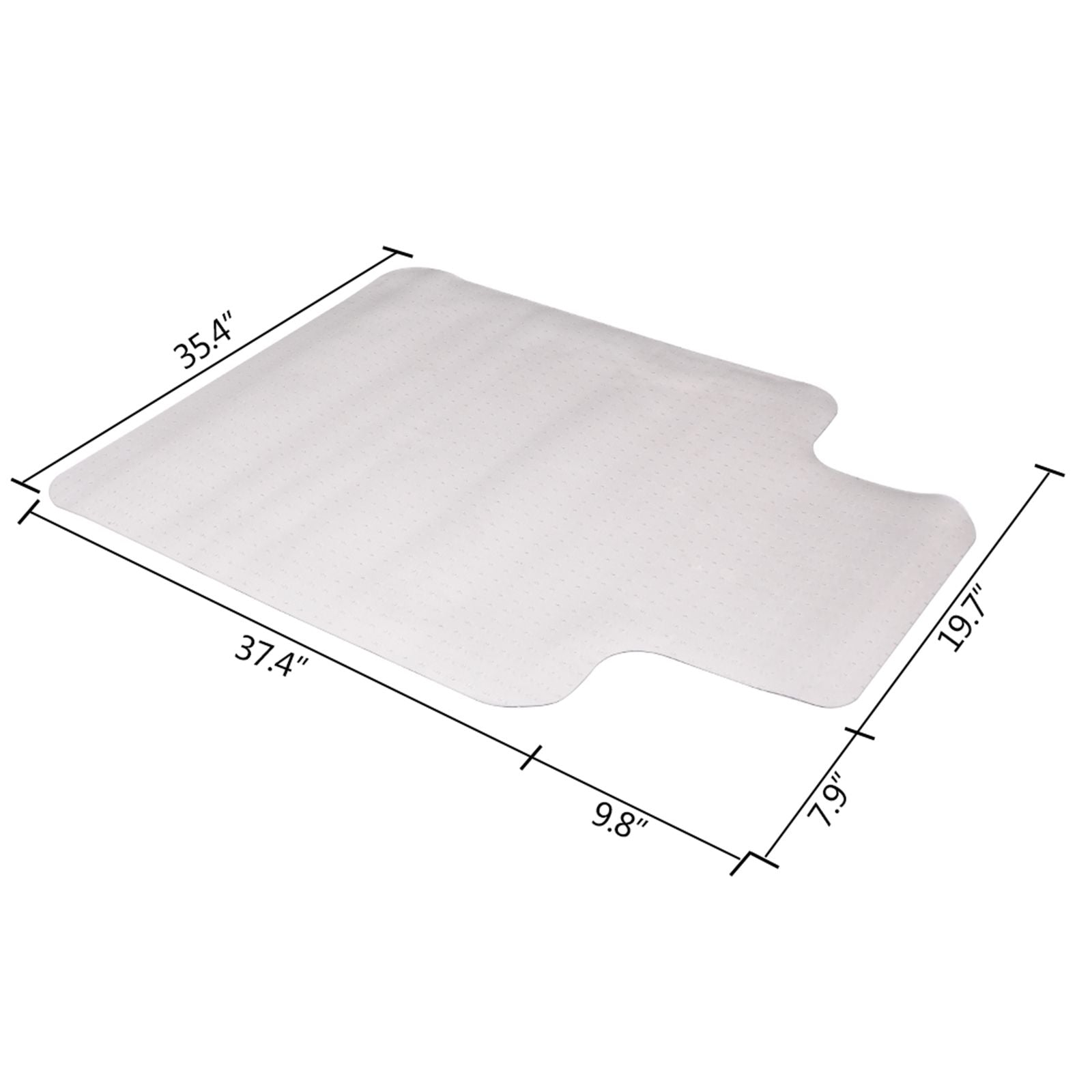 90 x 120 x 0.2cm PVC Home-use Protective Mat for Floor Chair Transparent - JM Variety Store