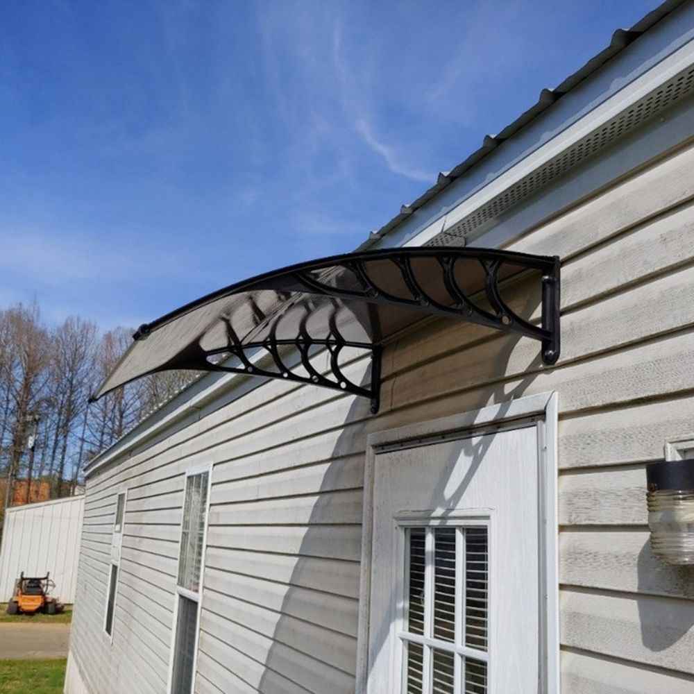 40"x40" Back Door Canopy Polycarbonate Window Door Awning Outdoor Patio Shelter