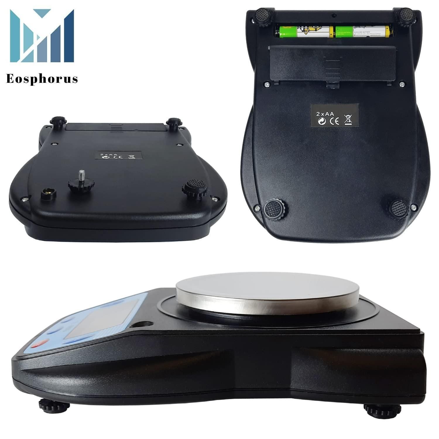 Ounce Carat and Gram Scale 0.01g Accuracy Electronic Scale Science Digital Scale Lab Balance LCD 600g Capacity USB Charger and AC DC Adapter Included - JM Variety Store