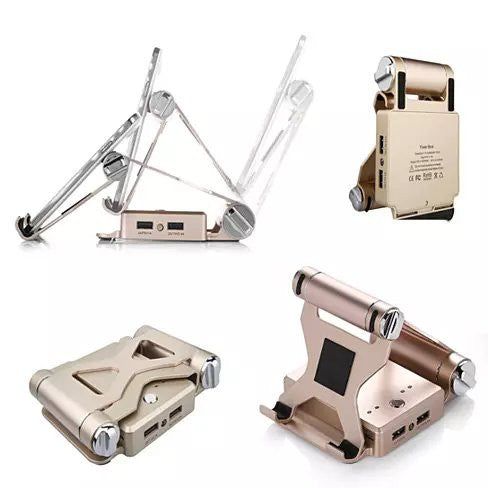 Podium Style Stand With Extended Battery Up To 200% For iPad; iPhone And Other Smart Gadgets - JM Variety Store