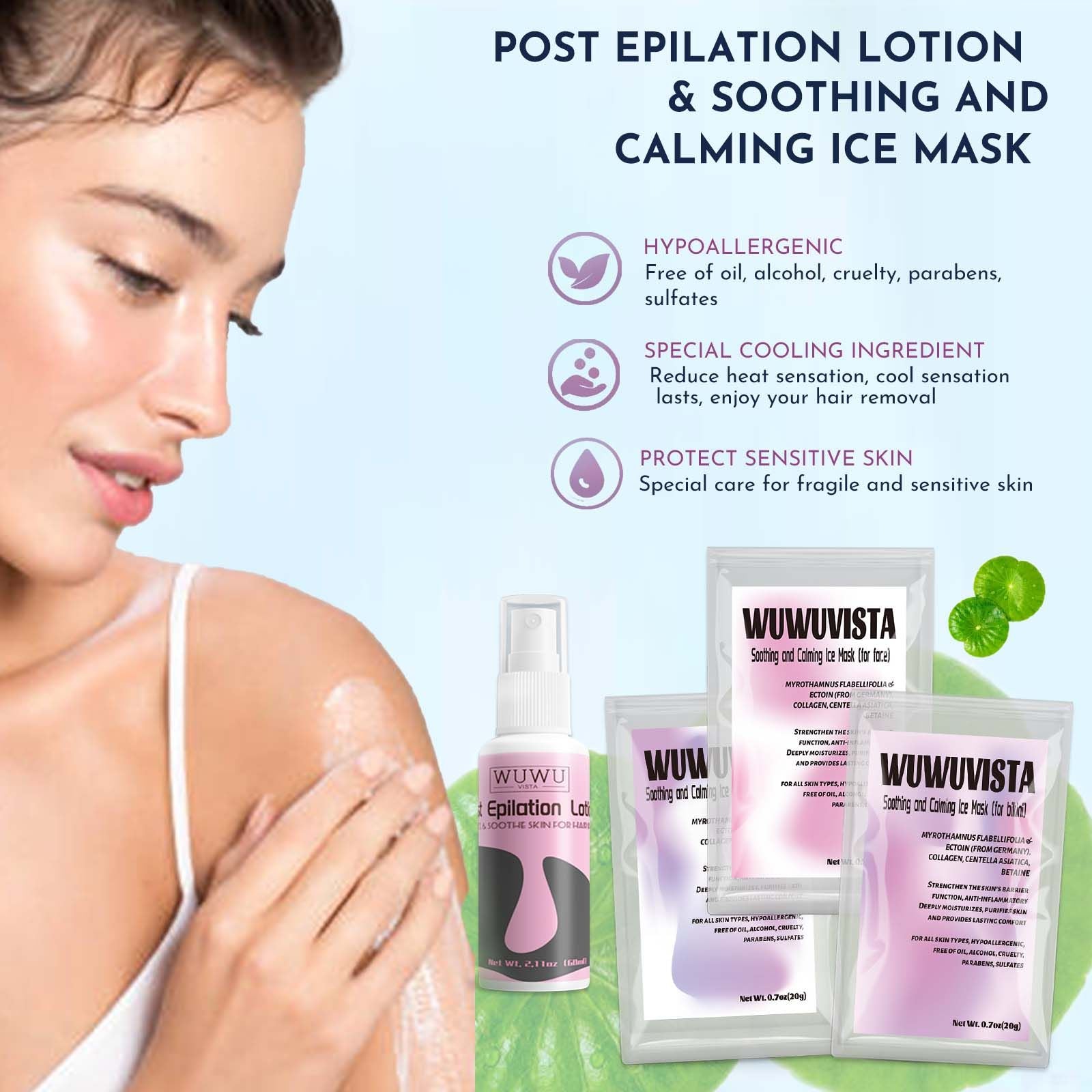 Waxing Kit 69 items - WUWUVISTA Hair Removal Hard Wax kit with Wax Warmer, Wax Beads for Face/Brazilian/Body/Sensitive Skin - JM Variety Store