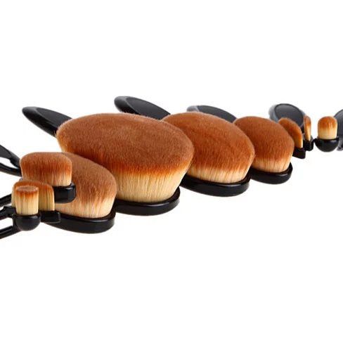 Beauty Experts Set of 10 Oval Beauty Brushes - JM Variety Store