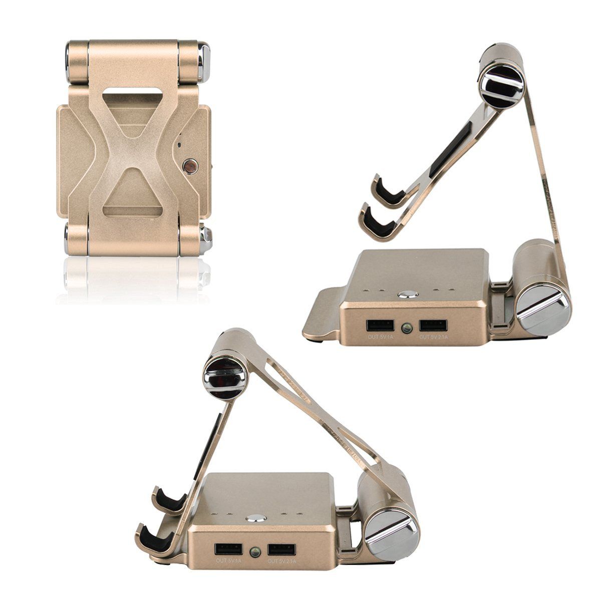 Podium Style Stand With Extended Battery Up To 200% For iPad; iPhone And Other Smart Gadgets - JM Variety Store