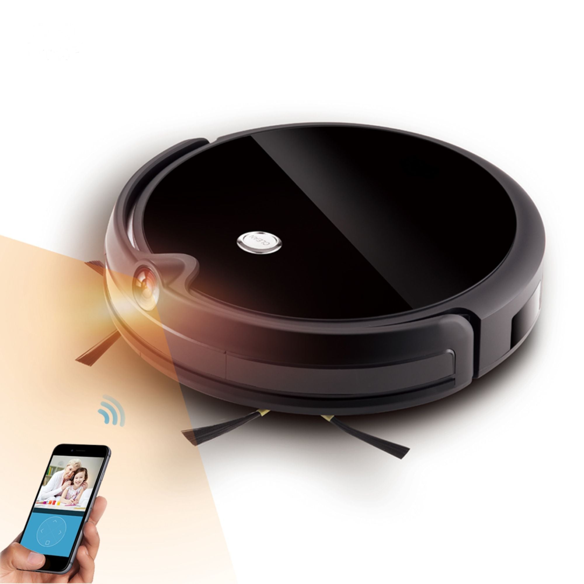 iMass Robot Vacuum Cleaner Mop Wi-Fi App & Live Video Calling Communication Recording Monitor - JM Variety Store