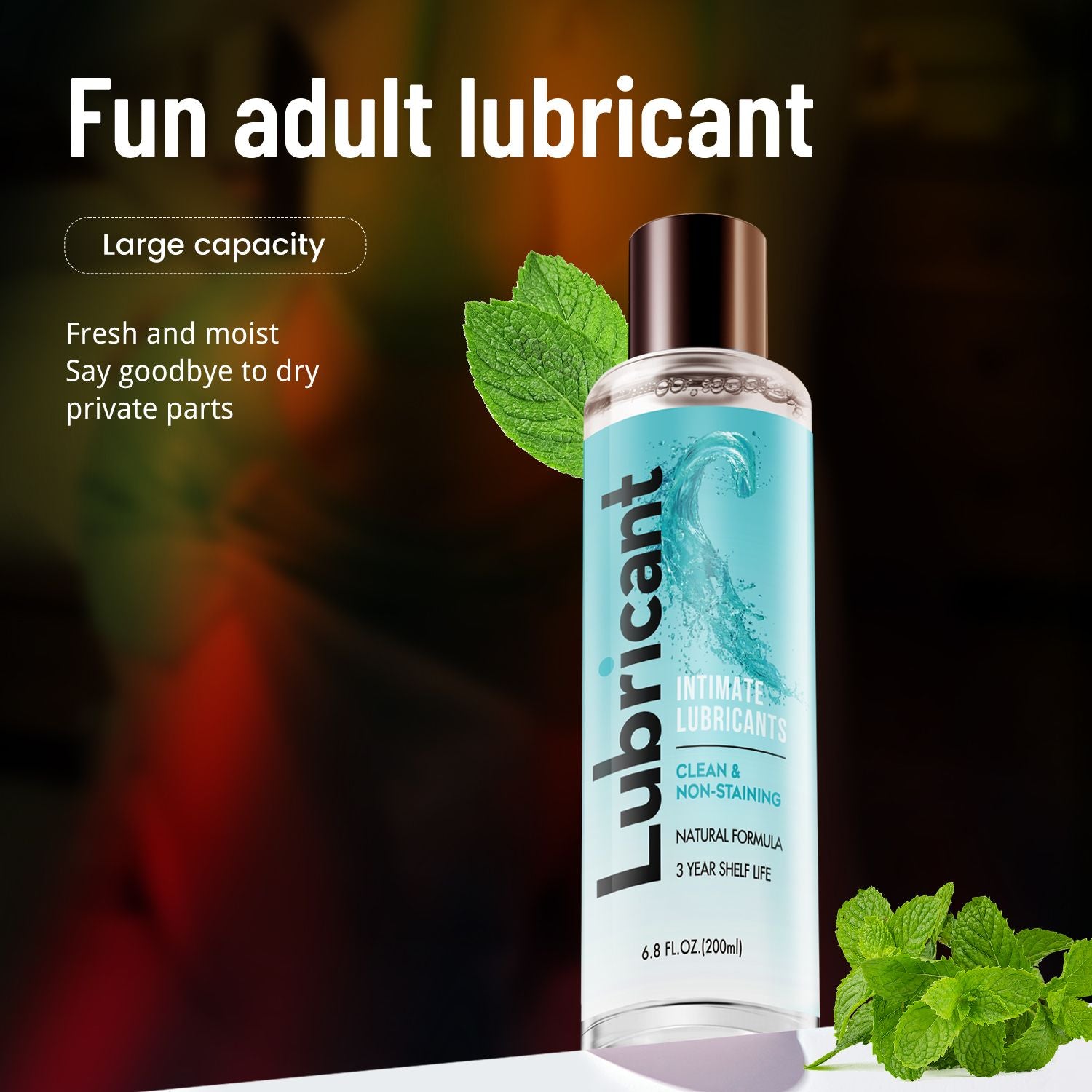 Water-Based Lubricant, Long-Lasting, Non-Sticky, Safe for Toys, Ideal for Men, Women, and Couples, Lubrication Gel for Toys, Large Volume, Gentle - JM Variety Store