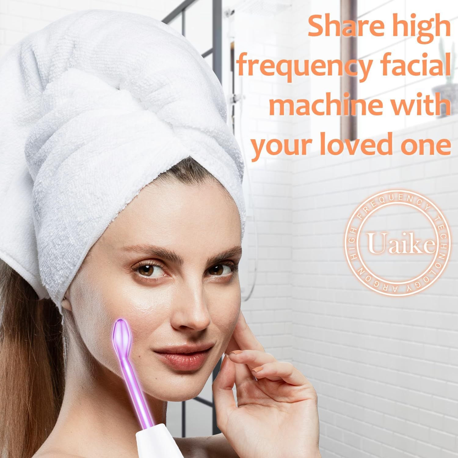 High Frequency Wand 'C Violet Portable Skin Therapy Machine for Anti-Aging - Skin Tightening - Wrinkle Reducing - Dark Circles - 4 in 1 - JM Variety Store