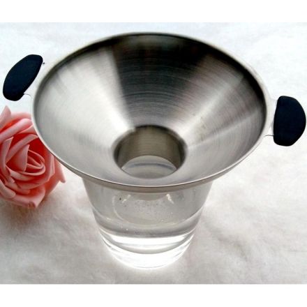 Double Handle Wide-Mouth Funnel Stainless Steel Sturdy and Heat Resistant Funnel Kitchen Gadget Tool - JM Variety Store