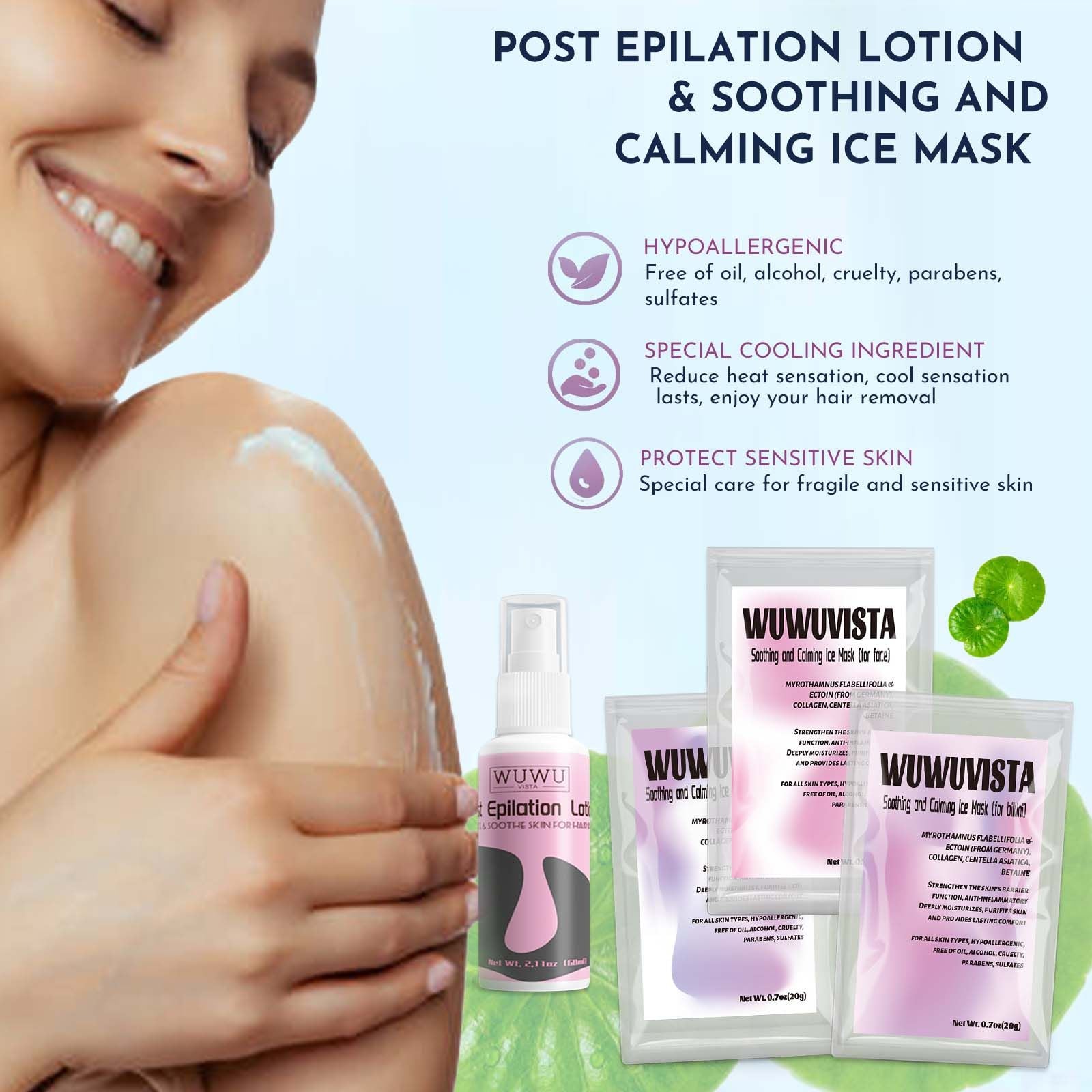 Waxing Kit 69 items - WUWUVISTA Hair Removal Hard Wax kit with Wax Warmer, Wax Beads for Face/Brazilian/Body/Sensitive Skin - JM Variety Store