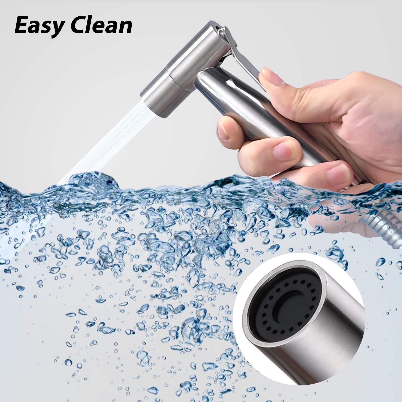 Handheld Bidet Sprayer for Toilet-Adjustable Water Pressure Control with Bidet Hose for Wash - JM Variety Store