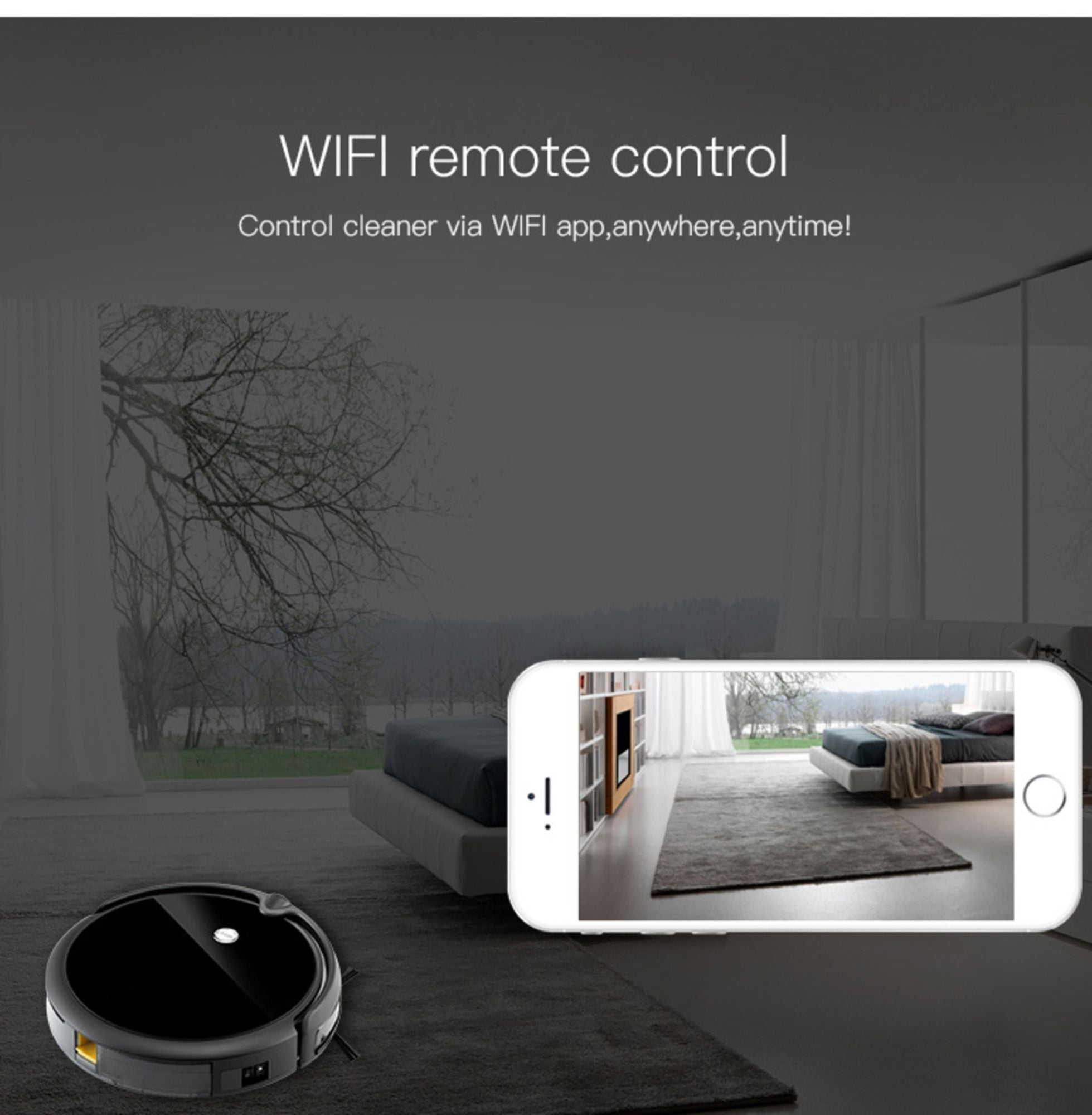 iMass Robot Vacuum Cleaner Mop Wi-Fi App & Live Video Calling Communication Recording Monitor - JM Variety Store