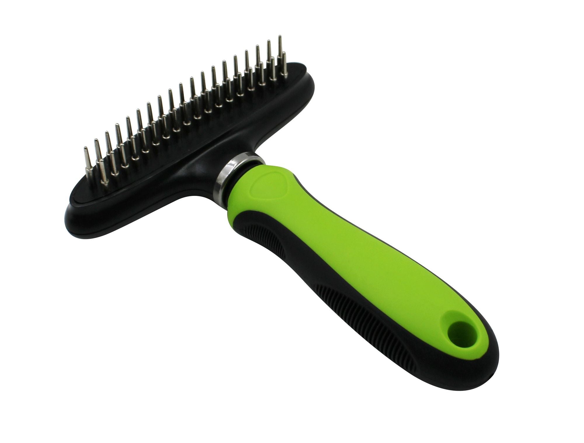 Pet Life Flex Series Dual-Row Grooming Rake Pet Comb - JM Variety Store