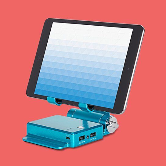 Podium Style Stand With Extended Battery Up To 200% For iPad; iPhone And Other Smart Gadgets - JM Variety Store