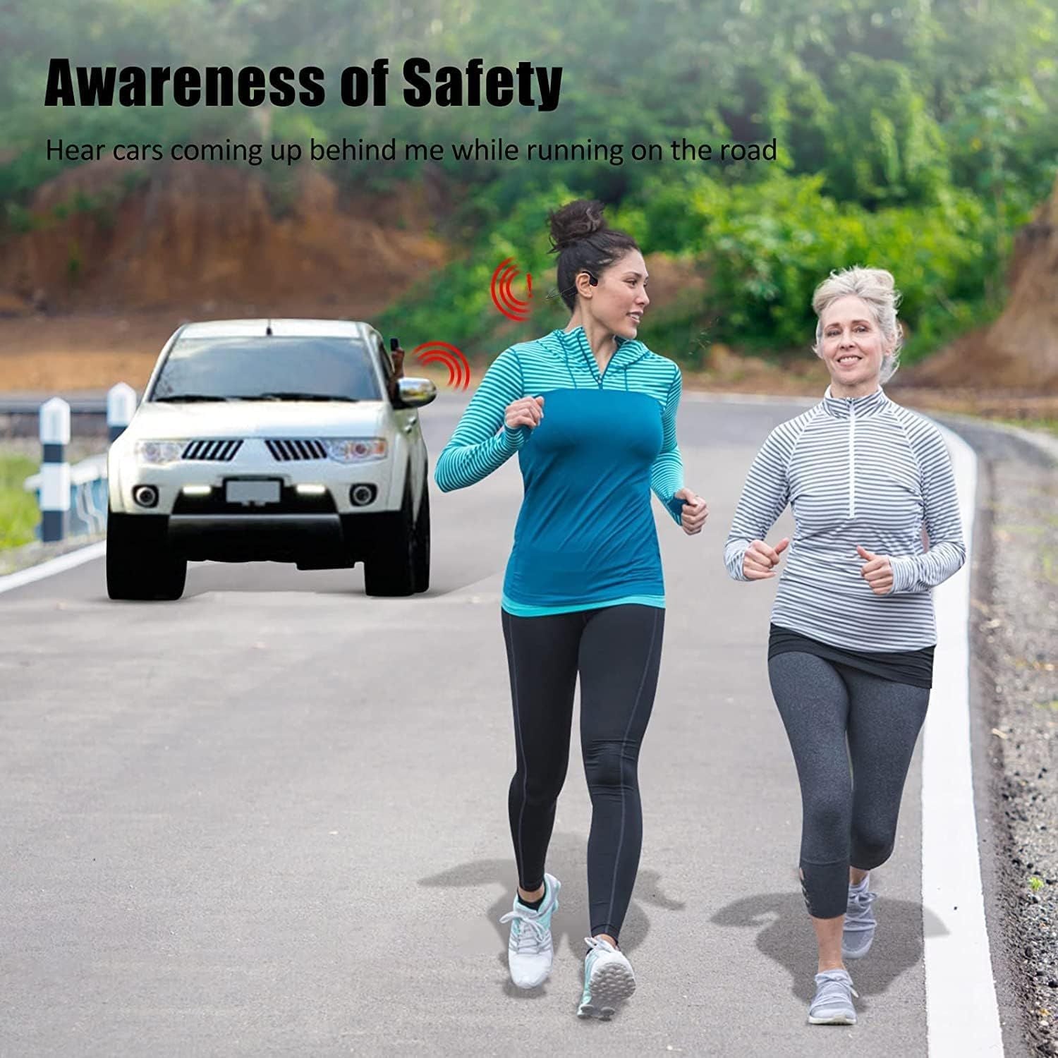 Sport Wireless Bone Conduction Earphones – Open-Ear Safety Design, IPX6 Sweatproof, 8 Hrs Call, US Dropship - JM Variety Store