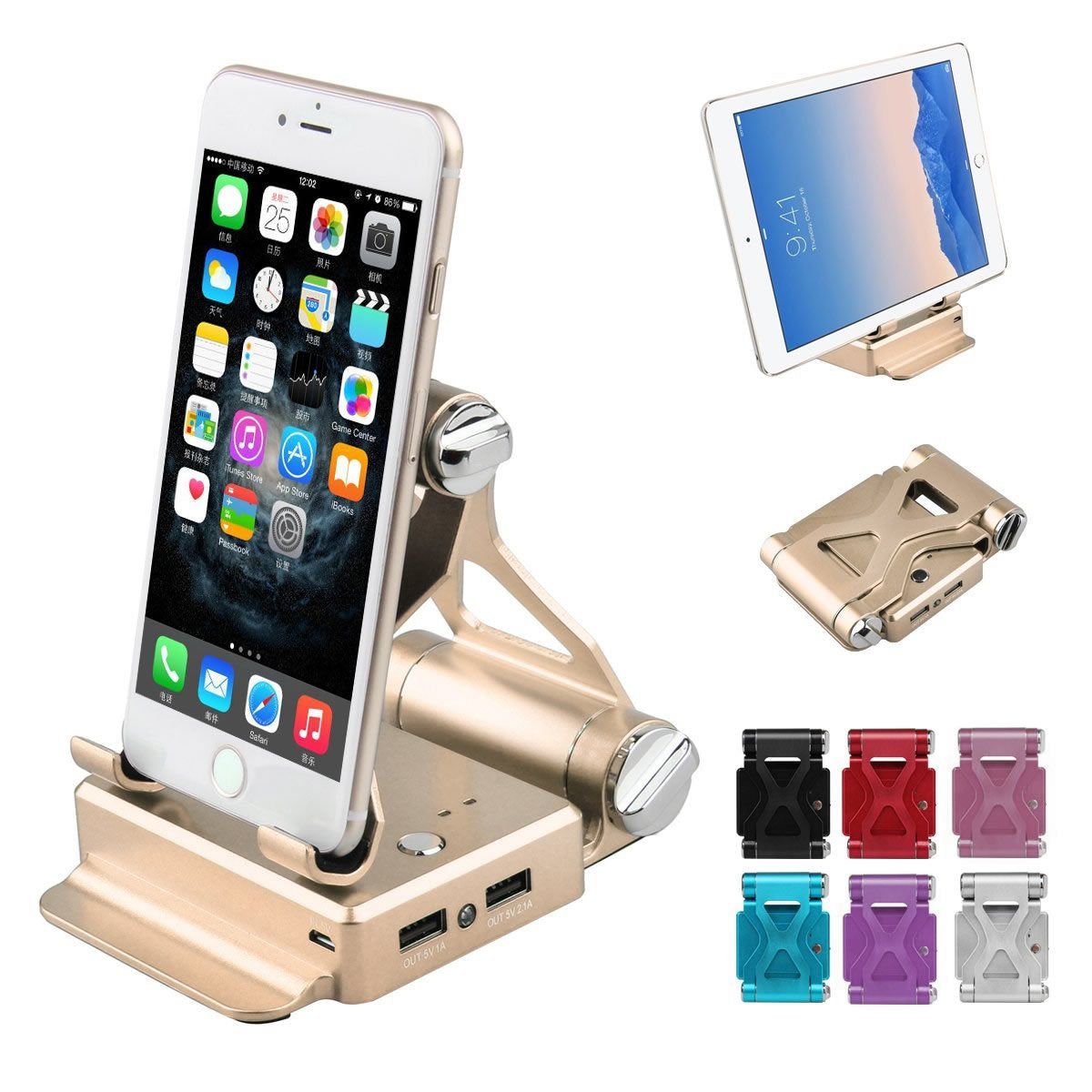 Podium Style Stand With Extended Battery Up To 200% For iPad; iPhone And Other Smart Gadgets - JM Variety Store