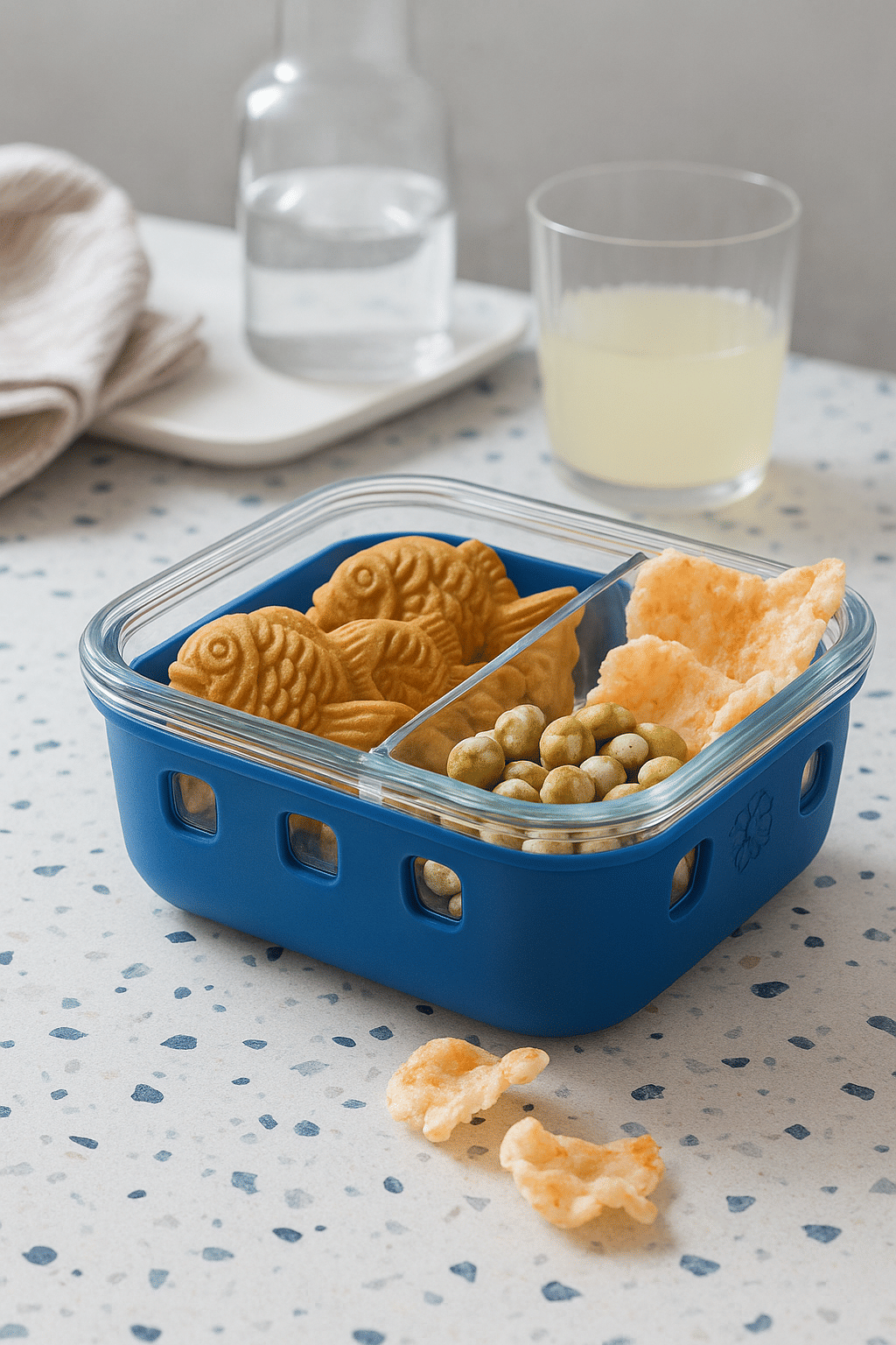 Glass Prep & Store Set with Silicone Grip 8 PCS Storage Set