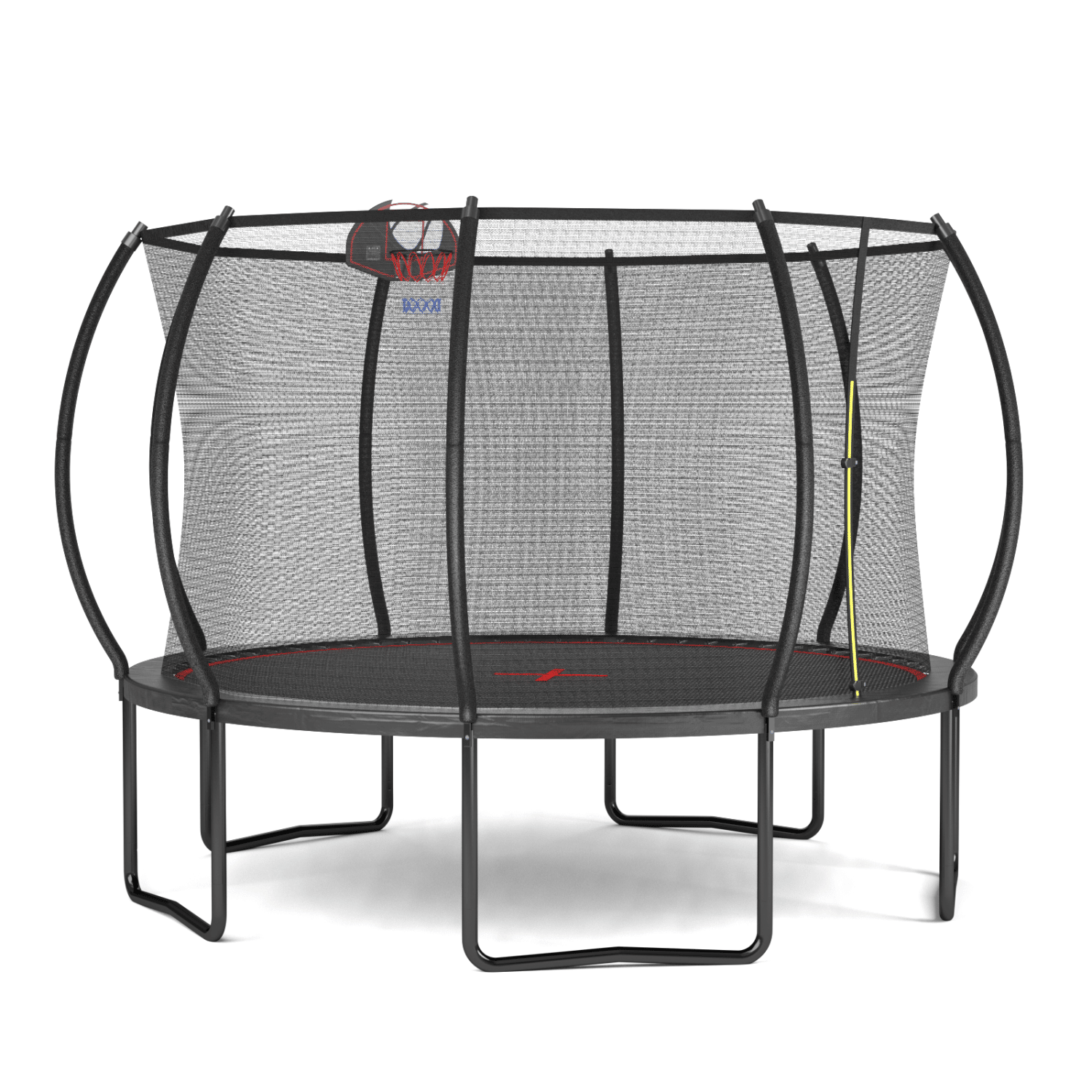 YC 12FT trampoline Pumpkin- Black Red