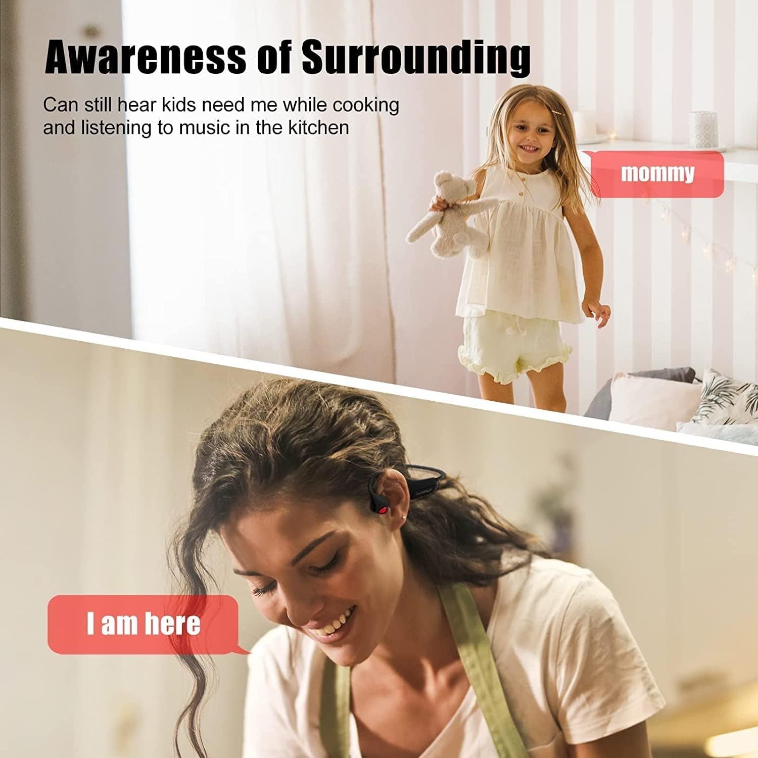 Sport Wireless Bone Conduction Earphones – Open-Ear Safety Design, IPX6 Sweatproof, 8 Hrs Call, US Dropship - JM Variety Store