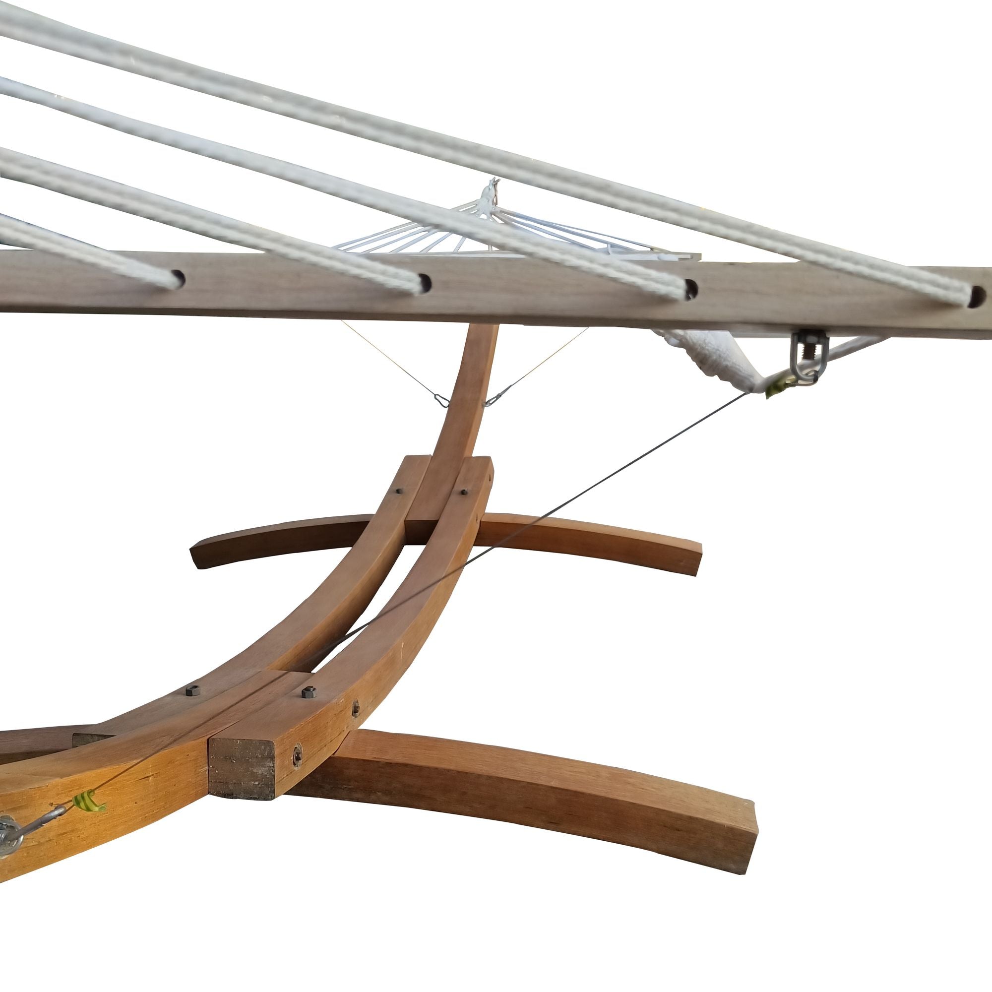 1-Person Hammock with Stand Set for Outside & Inside;  Indoor Outdoor Standalone plywood+canvas - JM Variety Store