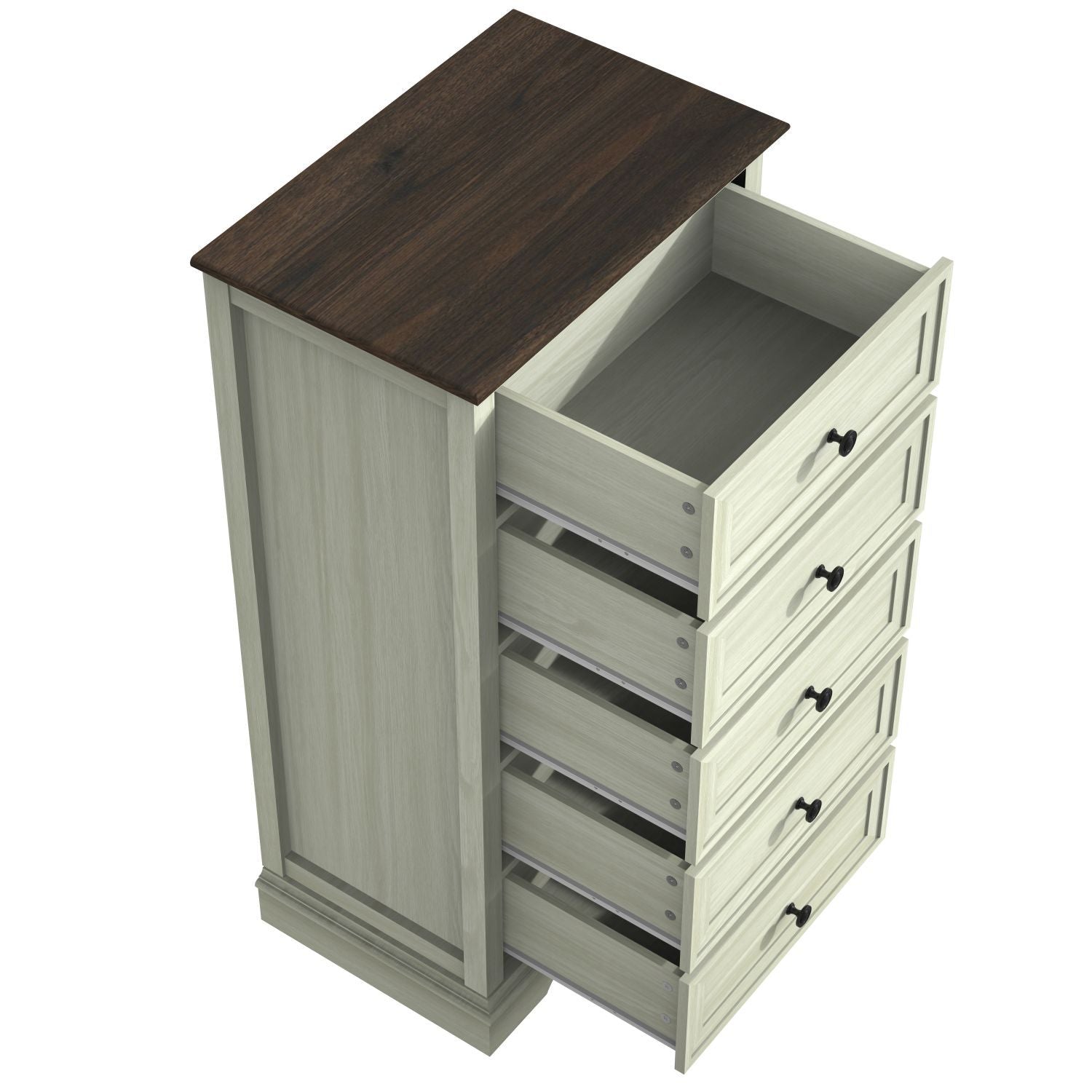 Tall Dresser for Bedroom with 5 Drawers for Closet, Chest of Drawers with Metal Handle - JM Variety Store