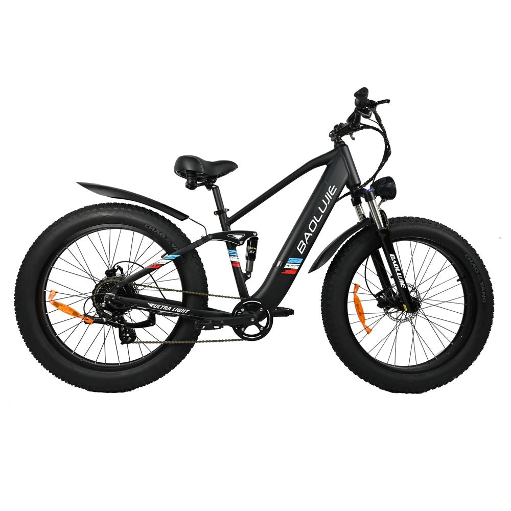 48V12AH Lithium Battery Outdoor 500W Fat Electric Mountain Bike Bicycle Ebike Shimano 8 Speed Gears - JM Variety Store
