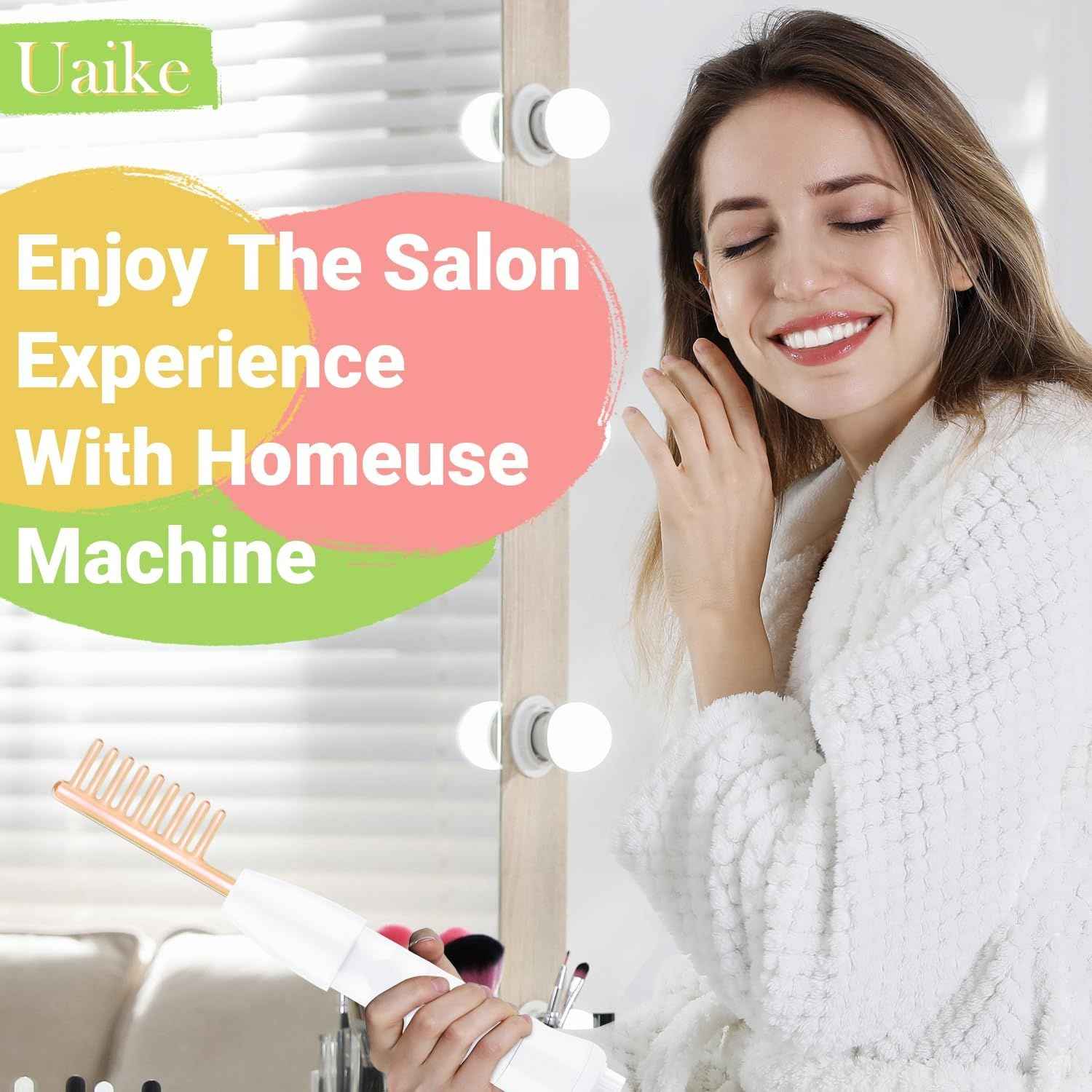 High Frequency Wand 'C Violet Portable Skin Therapy Machine for Anti-Aging - Skin Tightening - Wrinkle Reducing - Dark Circles - 4 in 1