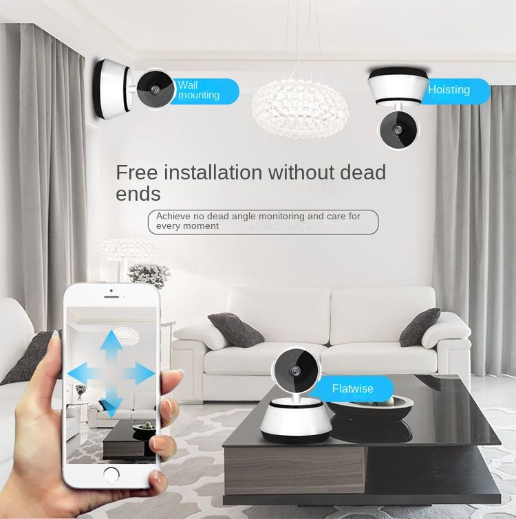 Wireless Camera; 1080P HD view; WiFi Home Indoor Camera without SDcard; 2 Way Audio Night Vision; Works with app - JM Variety Store