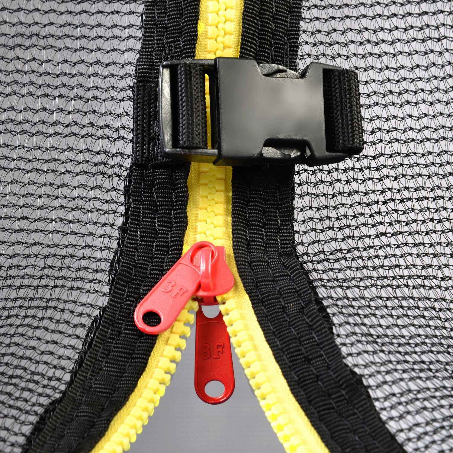 YC 12FT trampoline Pumpkin- Black Red