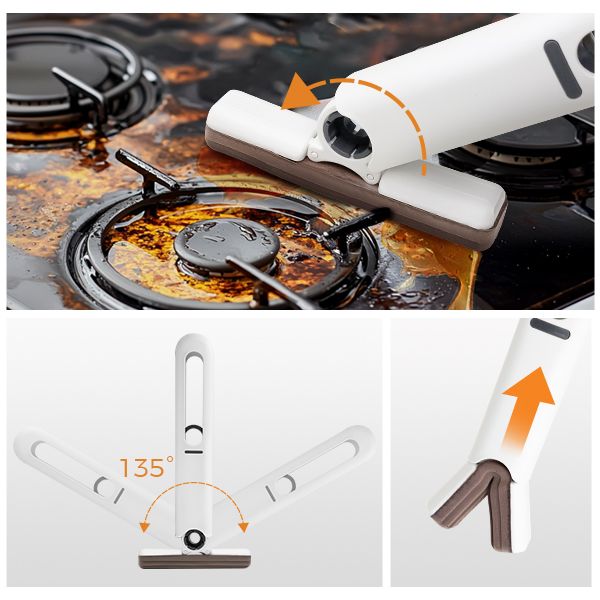 mini mop Portable Self-Squeeze Short Mop - JM Variety Store