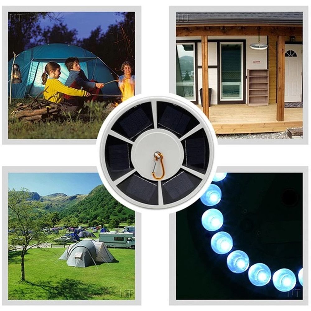 42 LED Solar Flagpole Light Garden Umbrella Light Outdoor Waterproof Landscape Street Flag Pole Lamp With Hook For Tent Camping - JM Variety Store