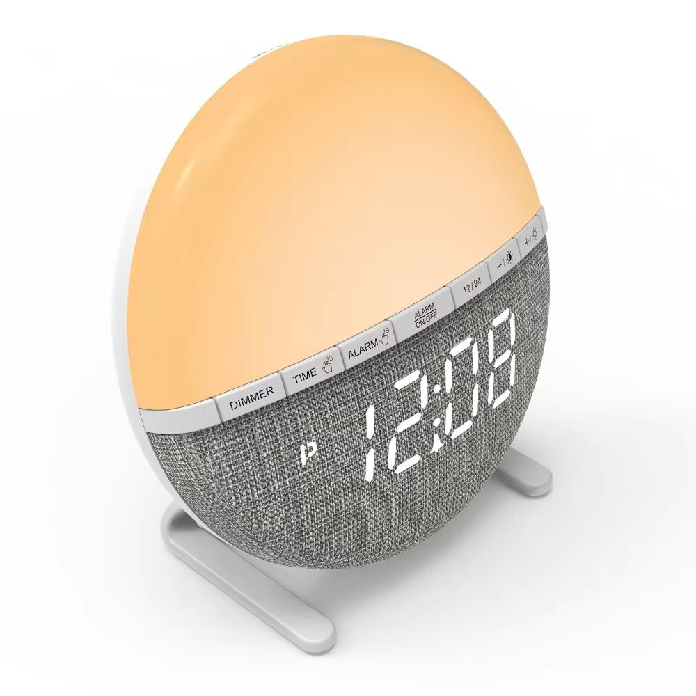 Sunrise Simulation Wake-Up Light Alarm Clock - Natural Dawn & Dusk Light Therapy for Better Sleep & Gentle Awakening - JM Variety Store