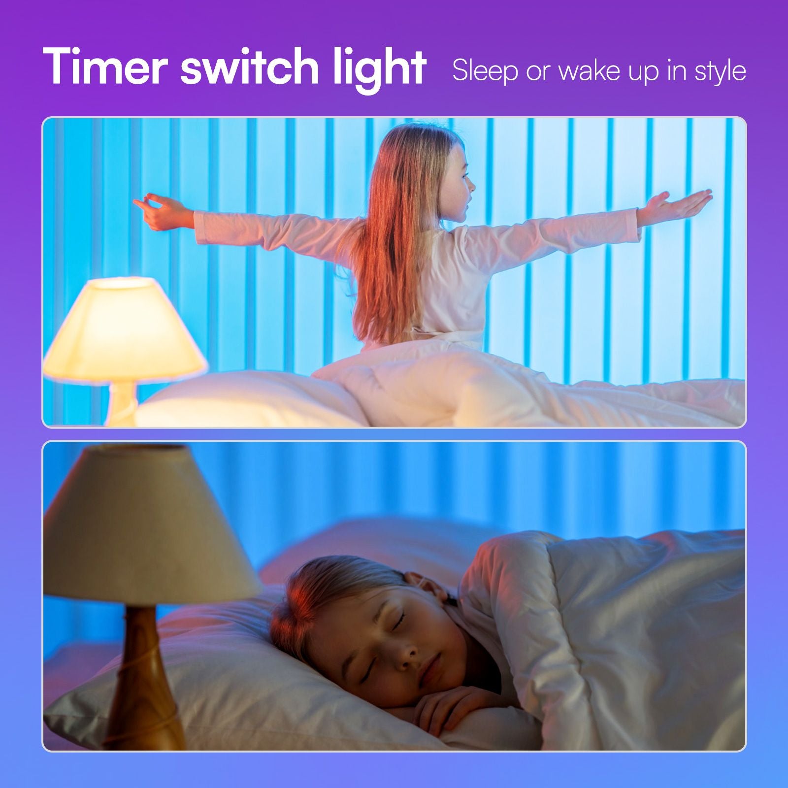 Smart Light Bulbs, Full Color Changing Dimmable Smart WiFi Bulbs Compatible with Alexa and Google Home, A19, 60 W 800 Lumens,2.4Ghz only, No Hub Required, 2-Pack , Multicolor - JM Variety Store