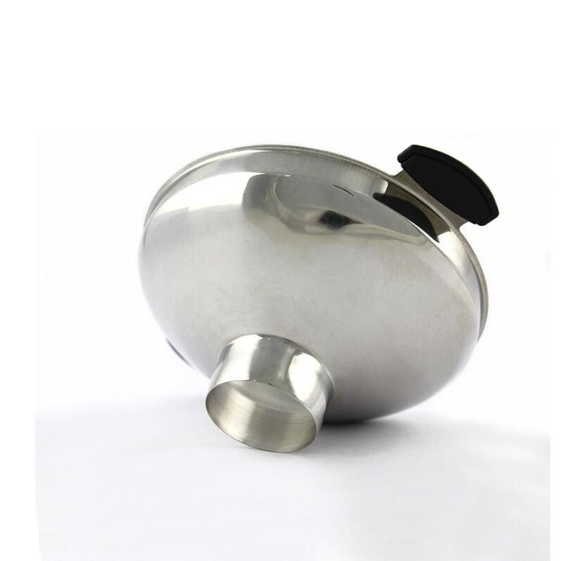 Double Handle Wide-Mouth Funnel Stainless Steel Sturdy and Heat Resistant Funnel Kitchen Gadget Tool - JM Variety Store