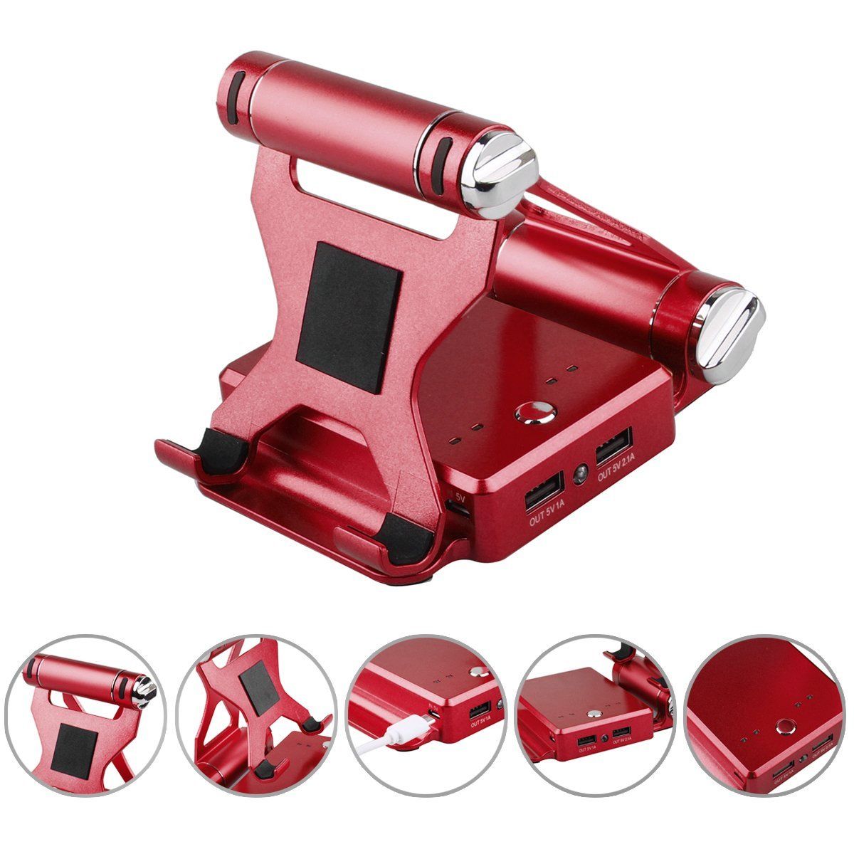 Podium Style Stand With Extended Battery Up To 200% For iPad; iPhone And Other Smart Gadgets - JM Variety Store