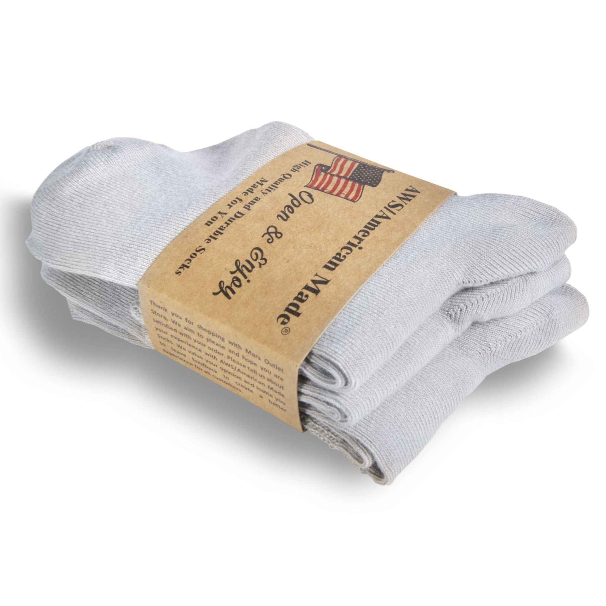 Women's Diabetic Ankle Socks 3 Pairs Soft Cotton, Non-Binding Top, Seamless Toe, Promotes Circulation, Shoe Size 9-11