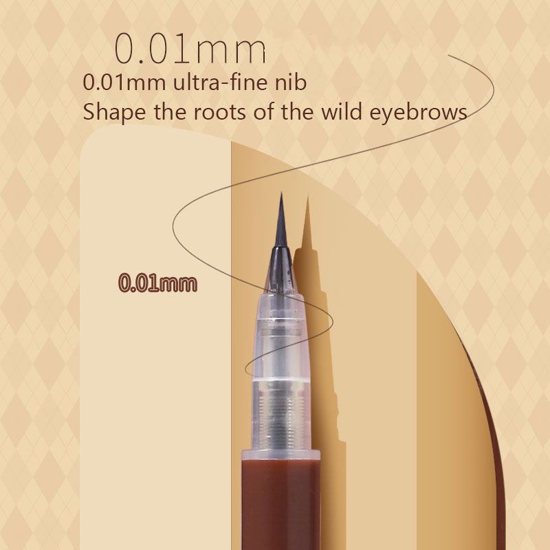 Newly 0.01MM Ultra Thin Head Liquid Eyebrow Pen Natural Waterproof Sweat-proof Eyebrow Pencil For Beginners In Makeup Cosmetic - JM Variety Store
