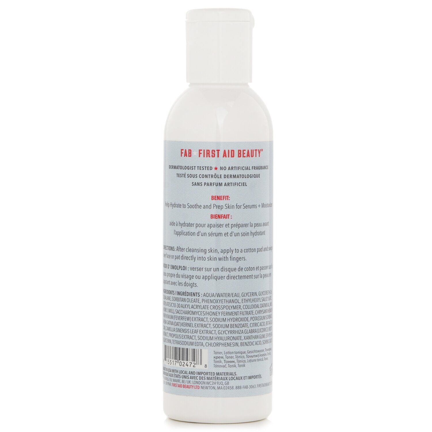 FIRST AID BEAUTY - Hydrating Toner With Squalane + Oats 024728 177ml - JM Variety Store