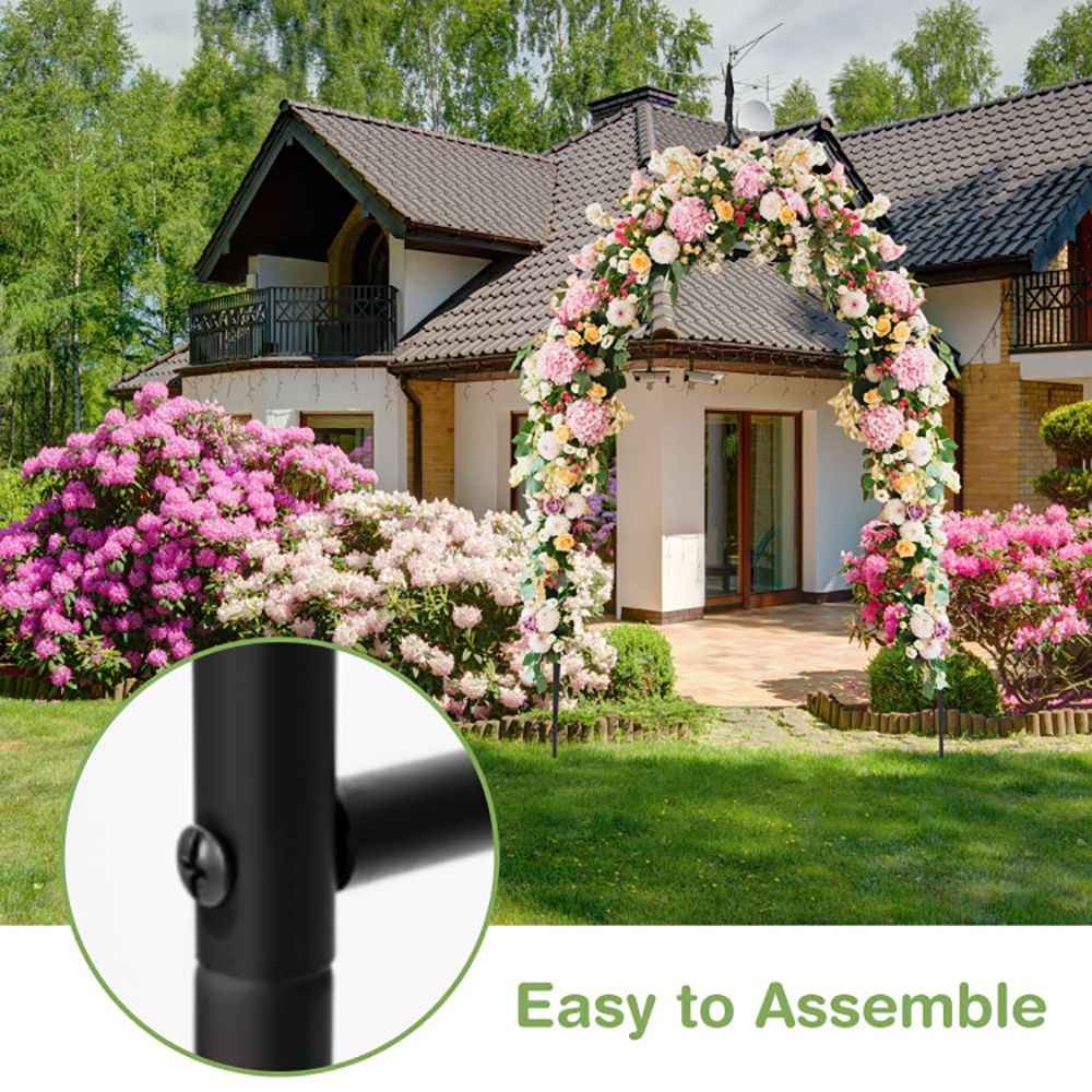 8 Feet 4 Inch High Gothic Steel Rose Arch