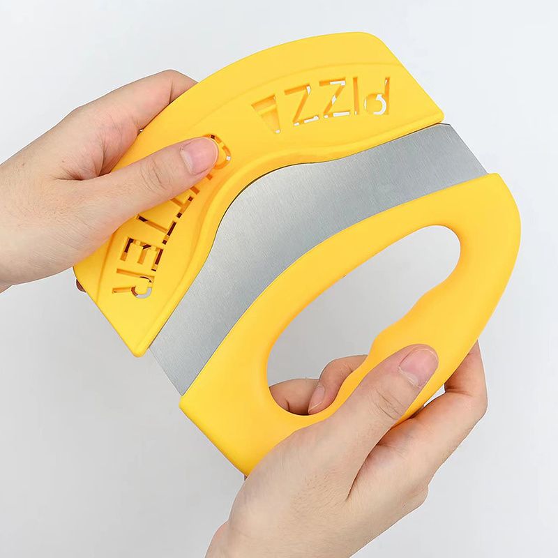 Pizza Knife; Knife; Equipped With Sharp Stainless Steel Blade; Easy To Clean; Is Also A Safe Pizza Slicing Machine; With The Blade Cover - JM Variety Store