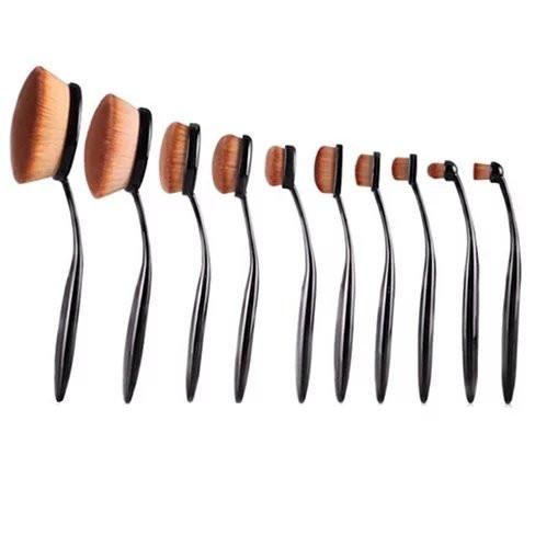 Beauty Experts Set of 10 Oval Beauty Brushes - JM Variety Store