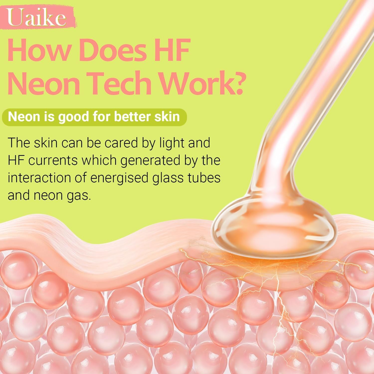 High Frequency Wand 'C Violet Portable Skin Therapy Machine for Anti-Aging - Skin Tightening - Wrinkle Reducing - Dark Circles - 4 in 1 - JM Variety Store