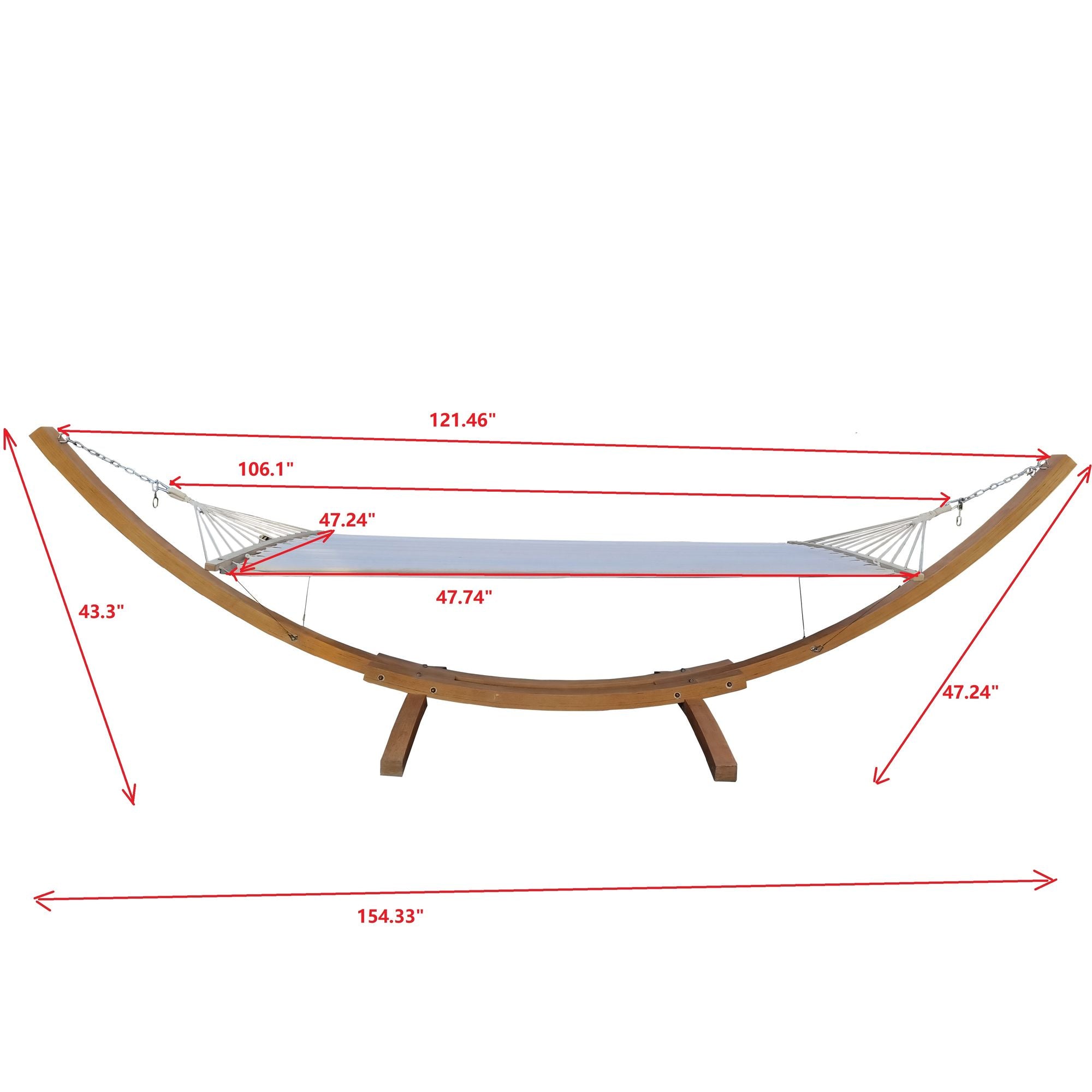 1-Person Hammock with Stand Set for Outside & Inside;  Indoor Outdoor Standalone plywood+canvas - JM Variety Store