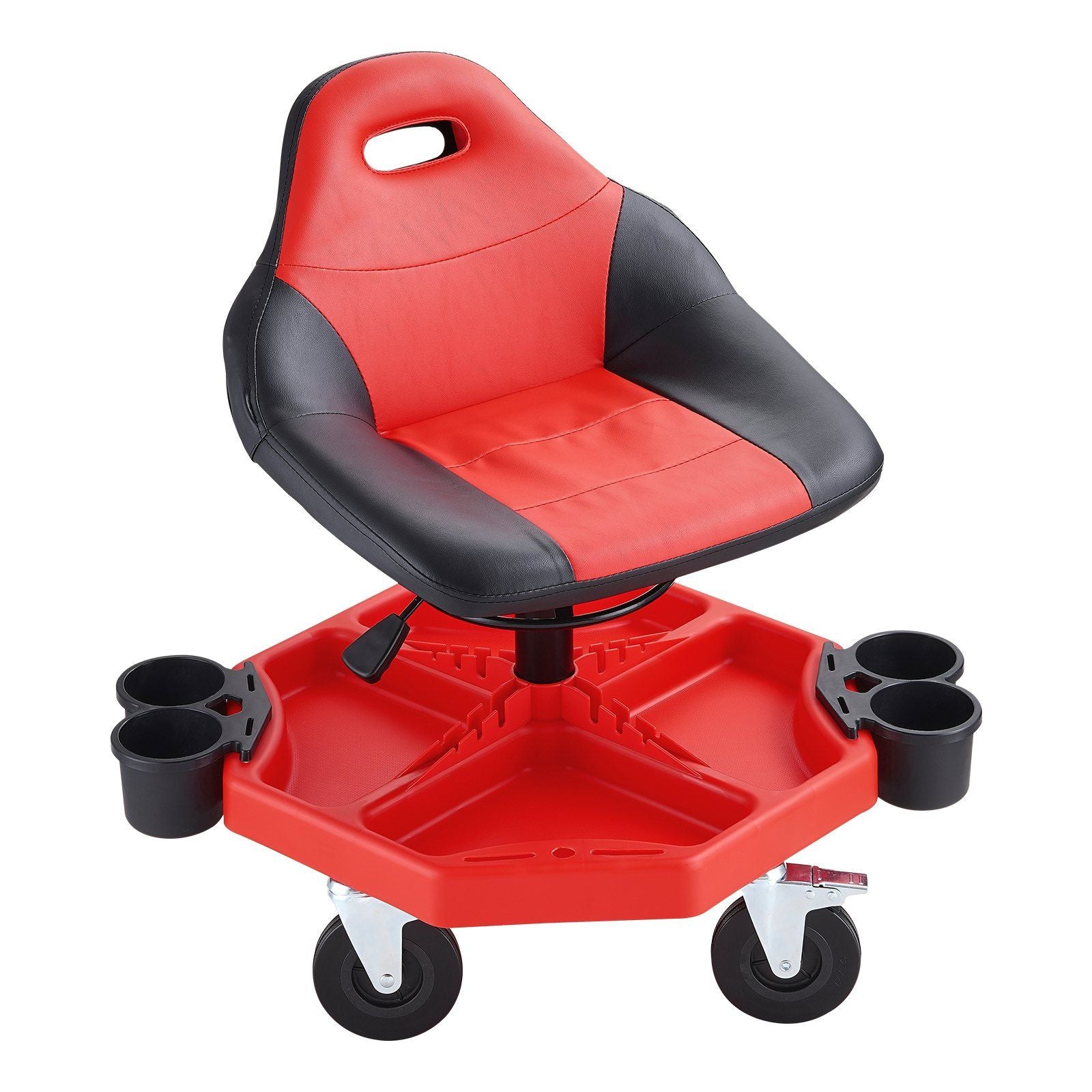 VEVOR Rolling Garage Stool 300LBS Adjustable Mechanic Work Shop Seat w/Casters - JM Variety Store