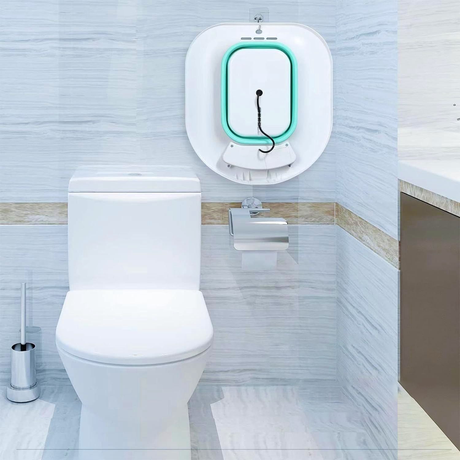 Foldable Postpartum Care Basin Sitz Toilet Seat Bidet Basin Battery Powered Toilet Bidet - JM Variety Store