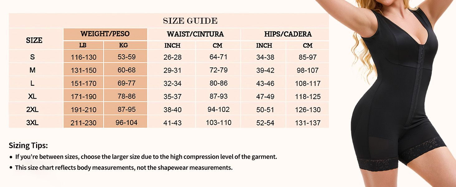Fajas Colombianas Shapewear for Women Tummy Control Post Surgery Full Body Shaper Butt Lifter with Zipper Crotch skimsbodysuits solleonnewfajascurve elegant figure fajas melibelt bodysuitfajashaper - JM Variety Store
